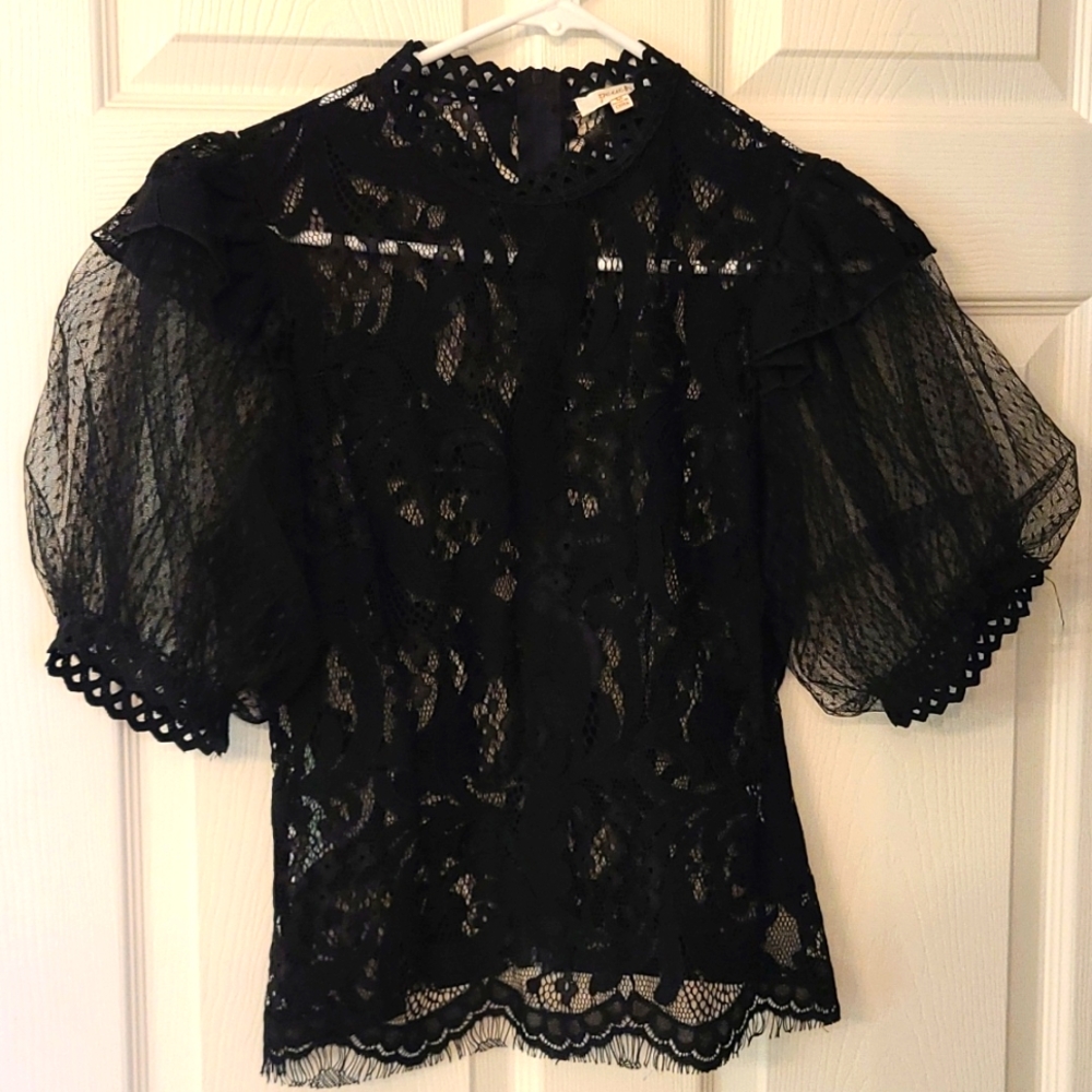 Black Lace Top